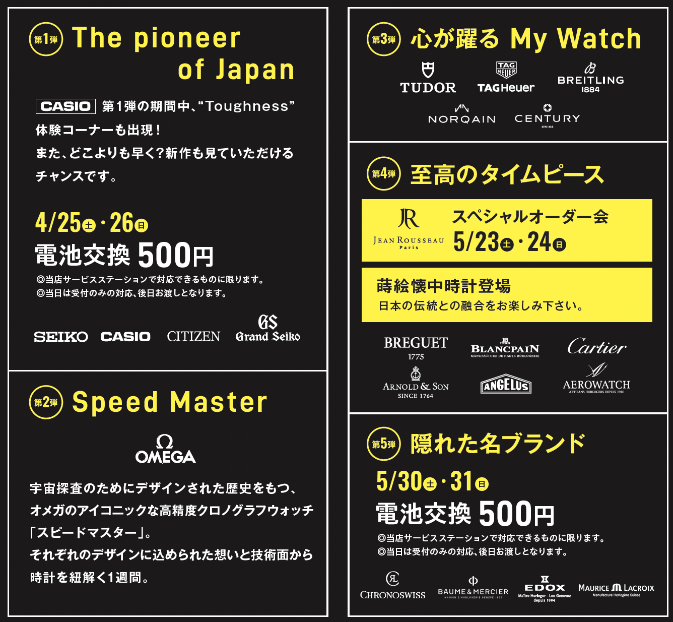 特典インフォメーション